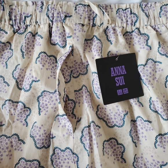 New Anna Sui Uniqlo Floral Maxi skirt with side pockets, size S - Picture 3 of 4
